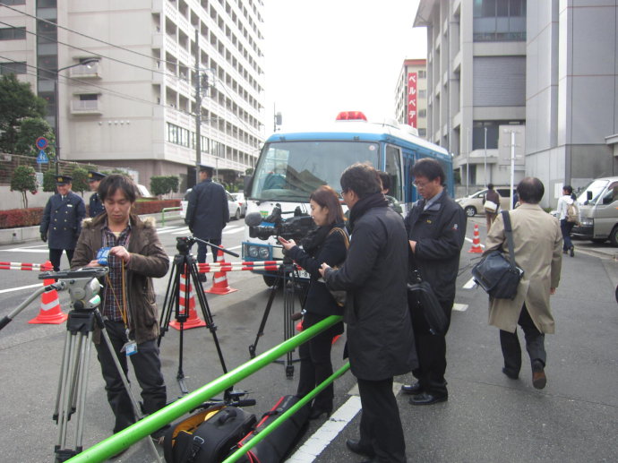 日本警察对朝鲜总联实施警戒